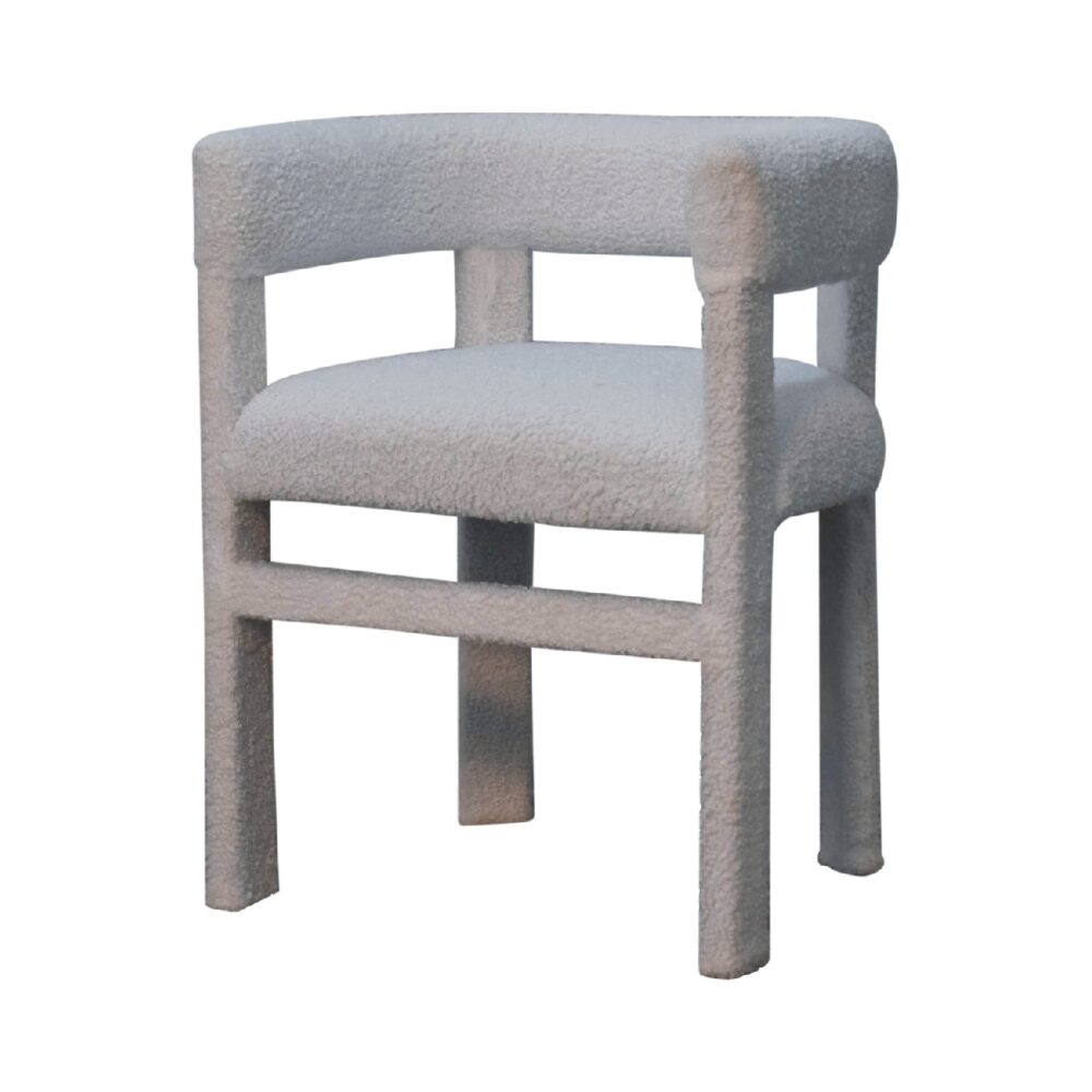 wholesale White Boucle Occasional Chair for resale