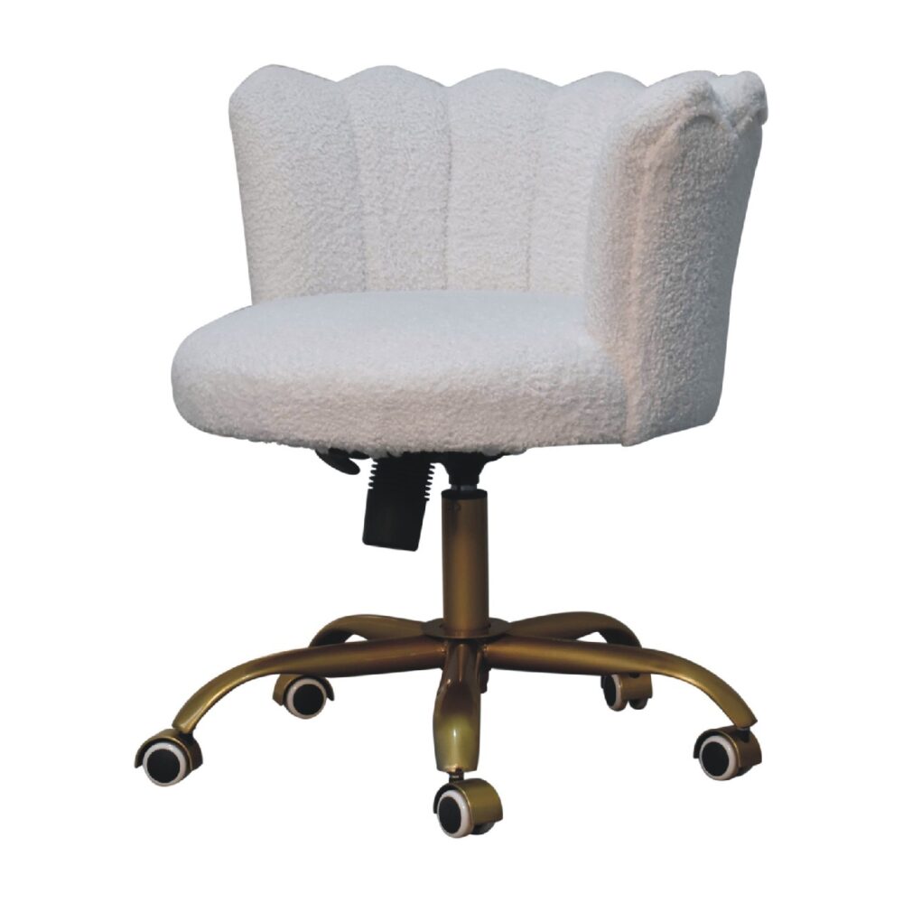 wholesale White Boucle Swival Chair for resale