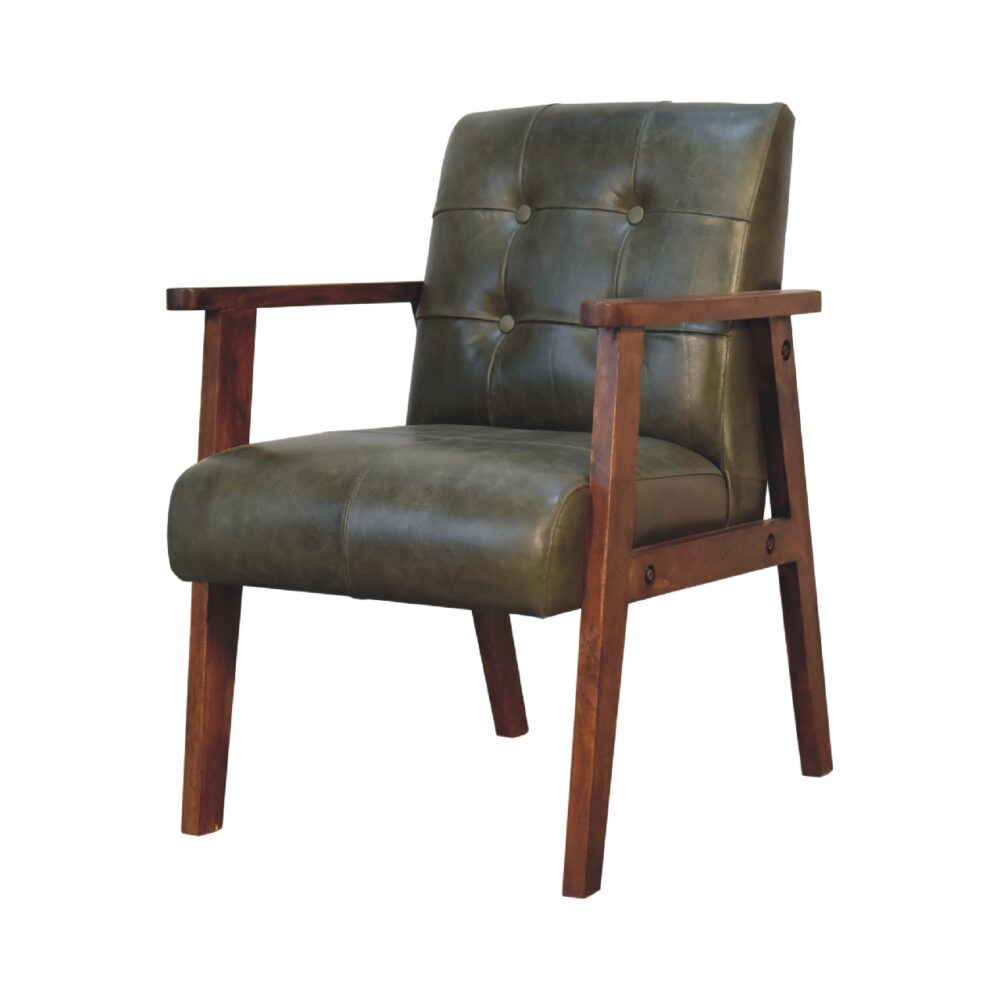 Olive Buffalo Leather Chair wholesalers