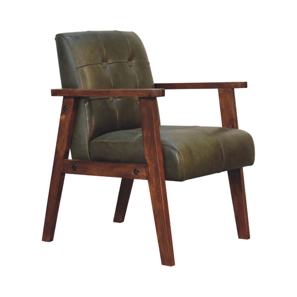 wholesale Olive Buffalo Leather Chair for resale