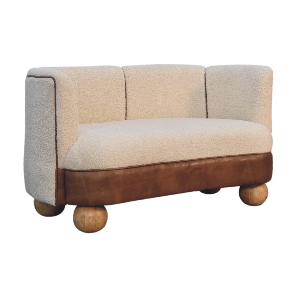 wholesale Boucle Cream Buffalo Small Sofa for resale