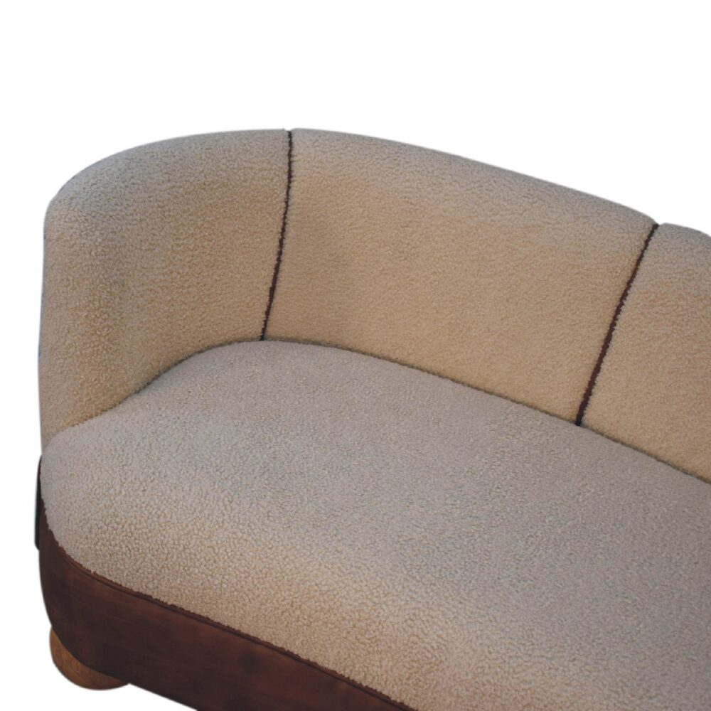 wholesale Boucle Cream Buffalo Small Sofa for resale