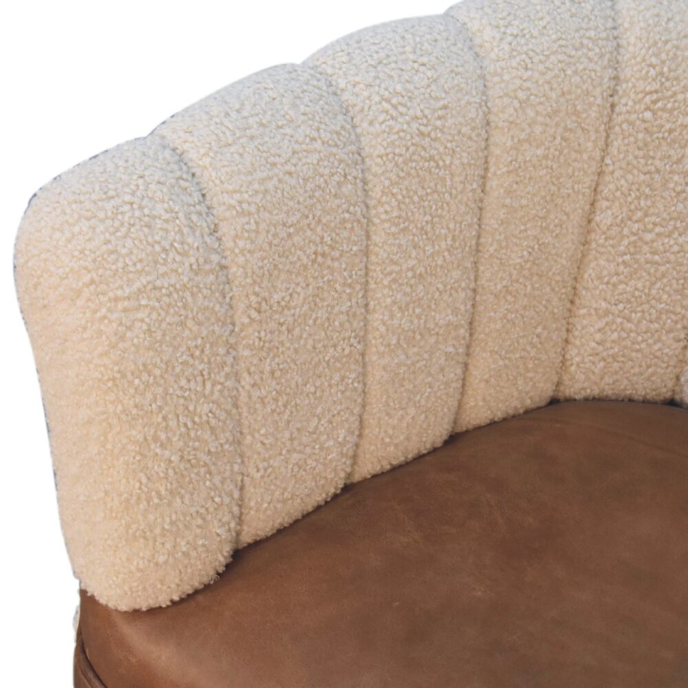 Boucle Cream Buffalo Armchair for resell