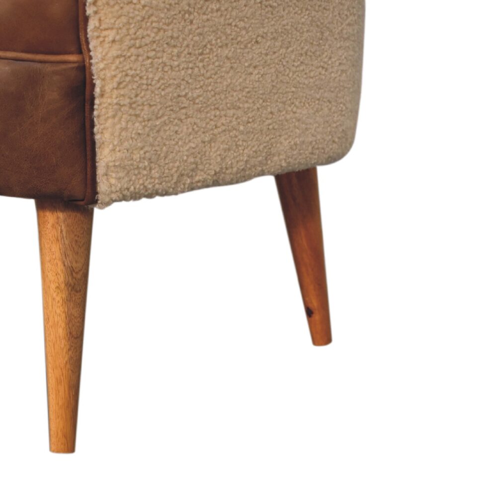 Boucle Cream Buffalo Armchair for wholesale