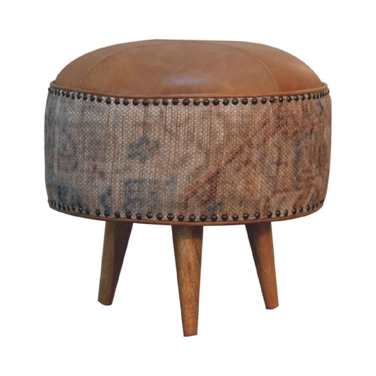 Haven Durrie Round Footstool for resale