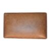 Tan Buffalo Leather Boucle Footstool with Ball Feet for wholesale