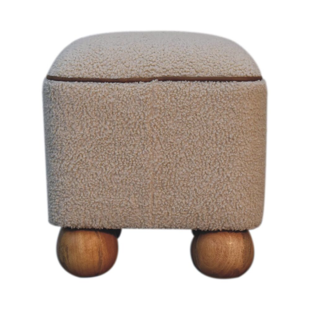Serenity Square Footstool with Ball Feet wholesalers