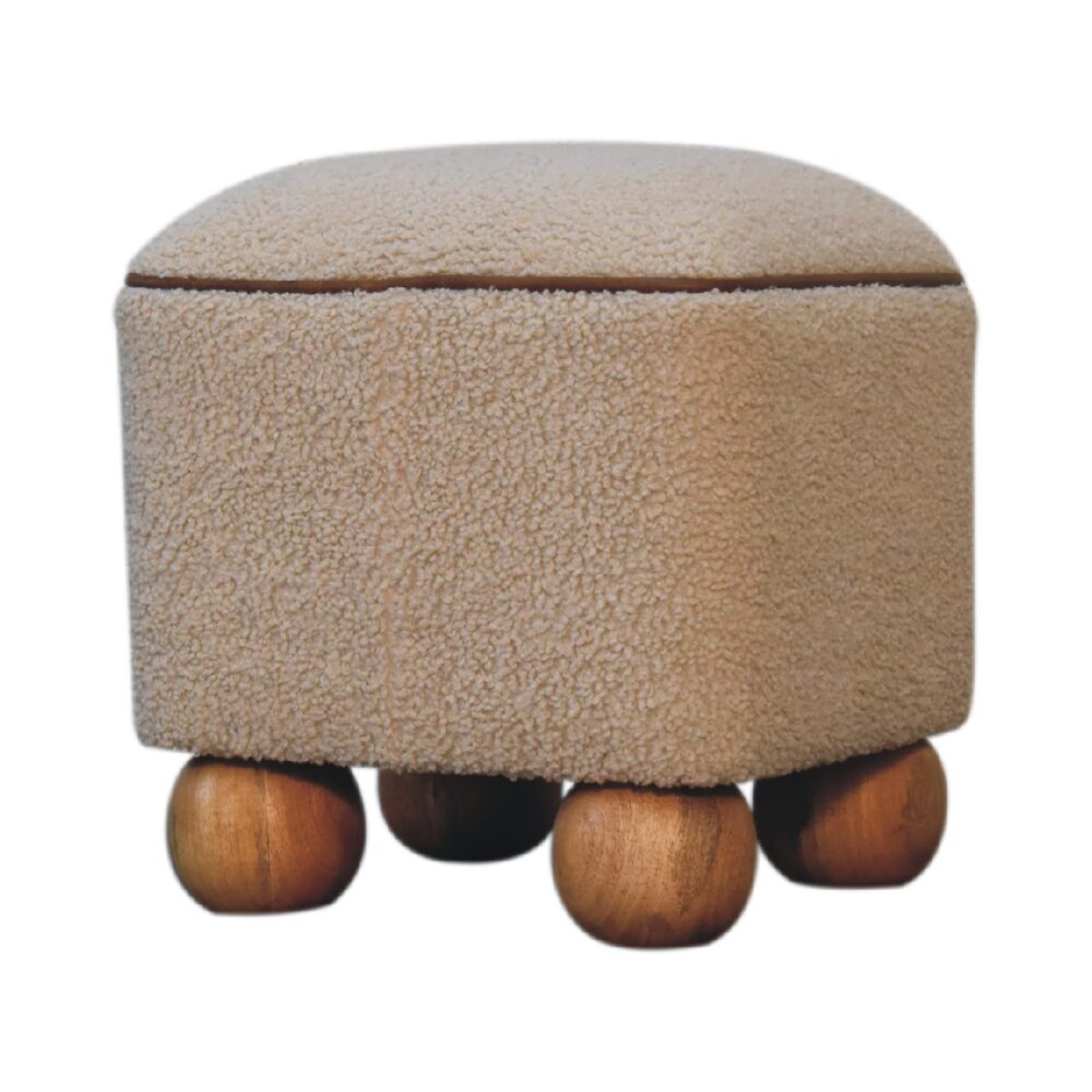 Serenity Square Footstool with Ball Feet dropshipping