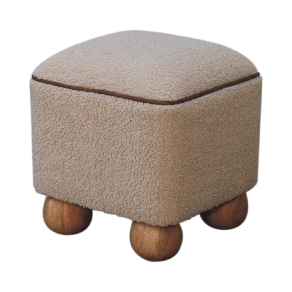 Serenity Square Footstool with Ball Feet for reselling