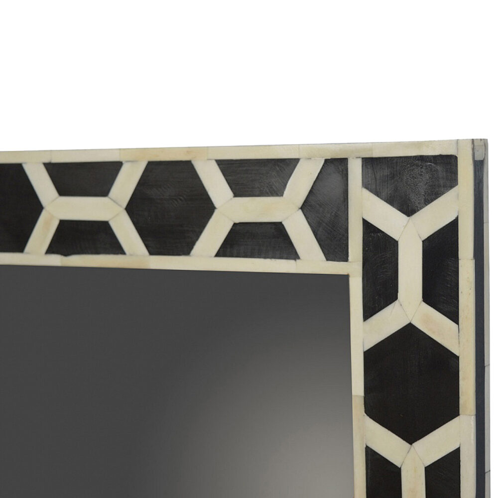 wholesale Square Mirror Frame with Bone Inlay Pattern for resale