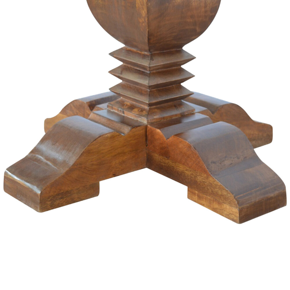 wholesale Mango Wood Round Pedestal Occasional Tea Table for resale