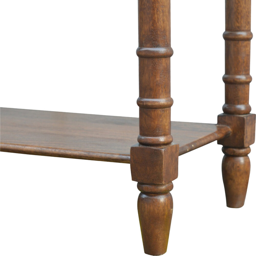 Mango Wood 4 Drawer Hallway Console Table with Turned Feet for resell