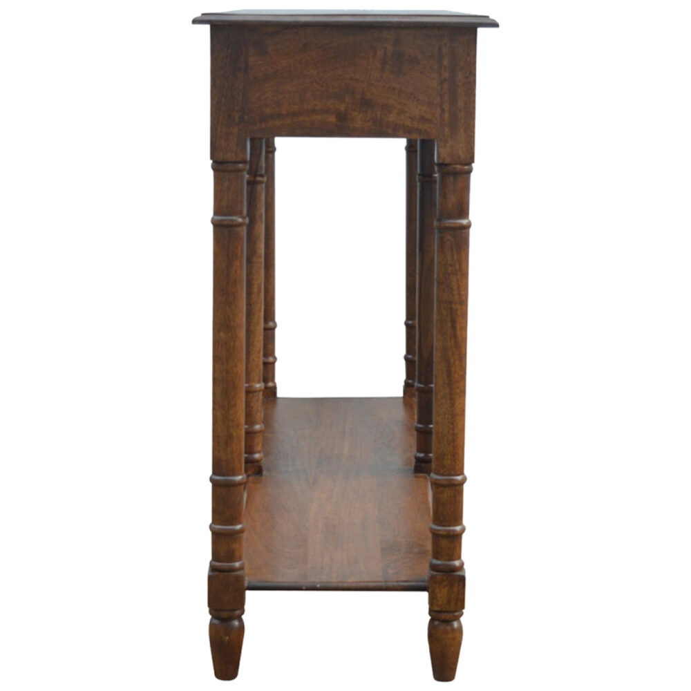 Mango Wood 4 Drawer Hallway Console Table with Turned Feet for wholesale