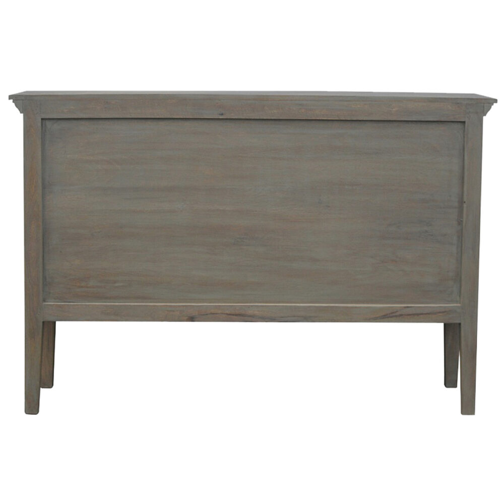 bulk Grey Wash Buffet with 5 Shutter Front Drawers for resale