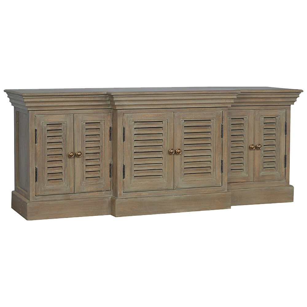 Grey Wash Shutter Style Cabinet TV Unit wholesalers