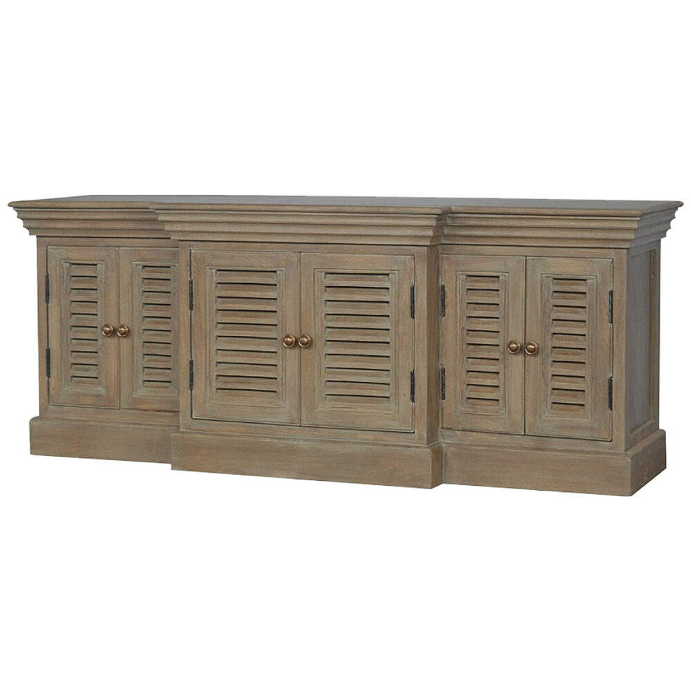 wholesale Grey Wash Shutter Style Cabinet TV Unit for resale