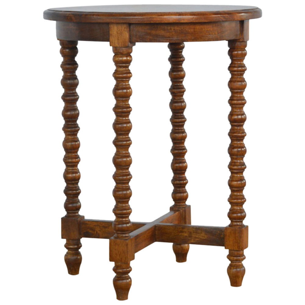 wholesale Mango Wood Small Round Tea Table for resale