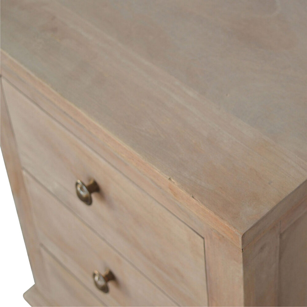 3 Drawer Mango Wood Bedside Table for resell