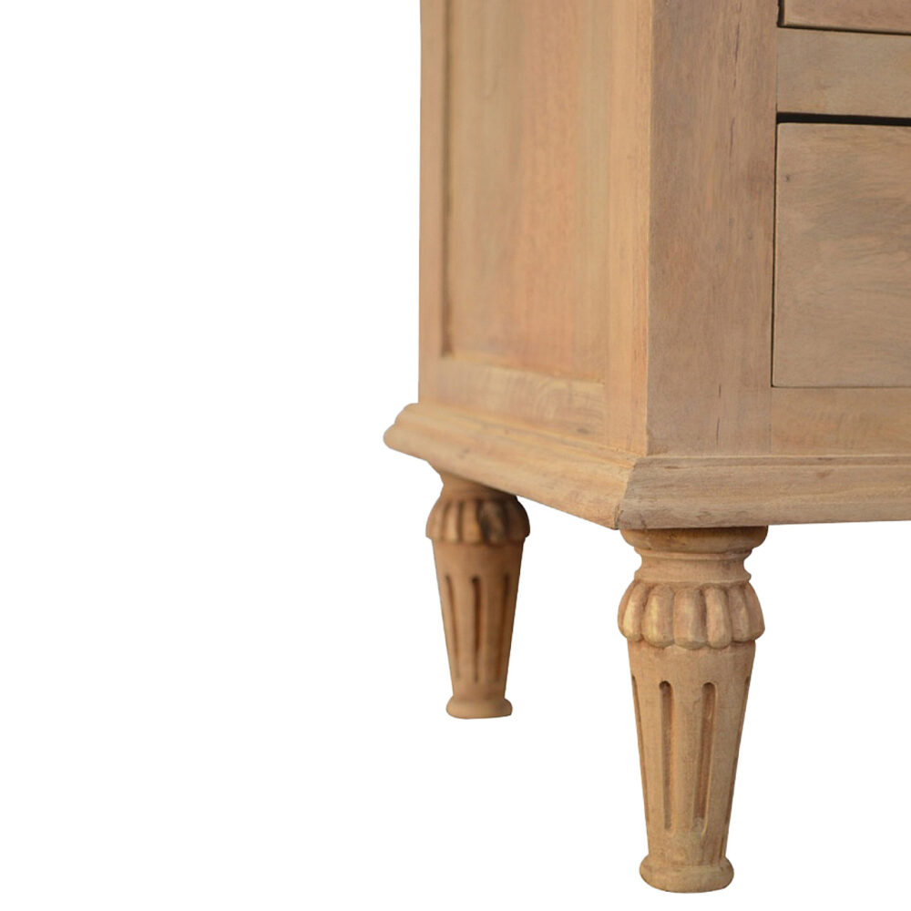 3 Drawer Mango Wood Bedside Table for reselling