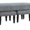 Set of 3 Benches Upholstered in Natural Jute Dhurrie dropshipping