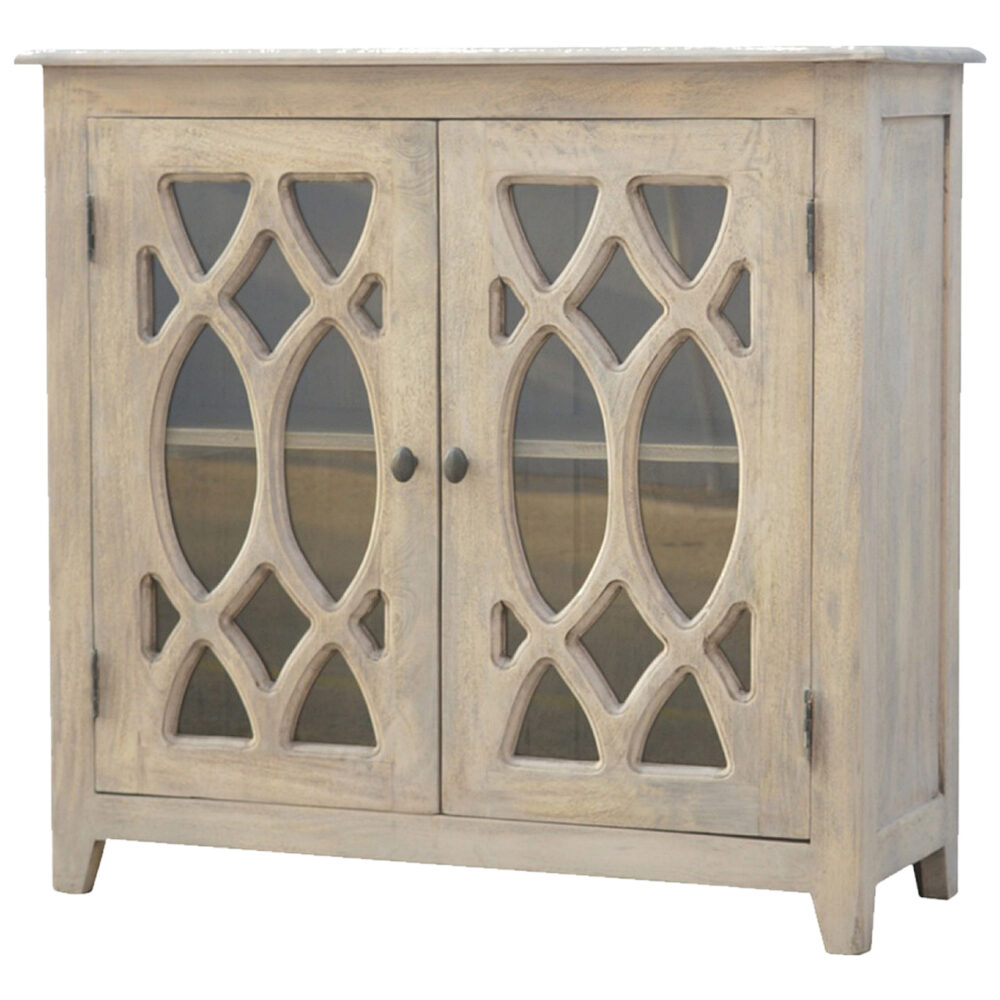 wholesale Stone Acid Wash Sideboard with 2 Hand Carved Glazed Doors for resale