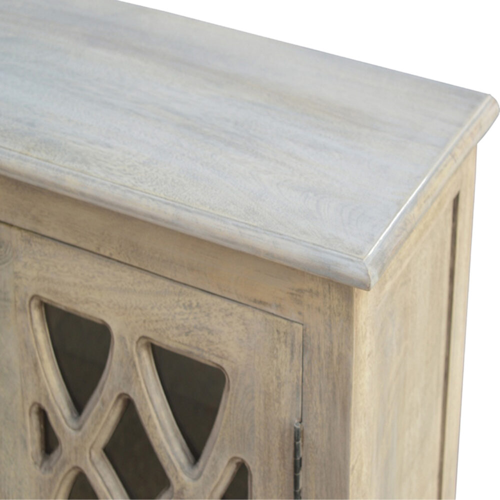 wholesale Stone Acid Wash Sideboard with 2 Hand Carved Glazed Doors for resale