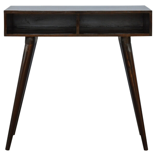 Walnut Nordic Style Writing Desk with 2 Open Slots for resale