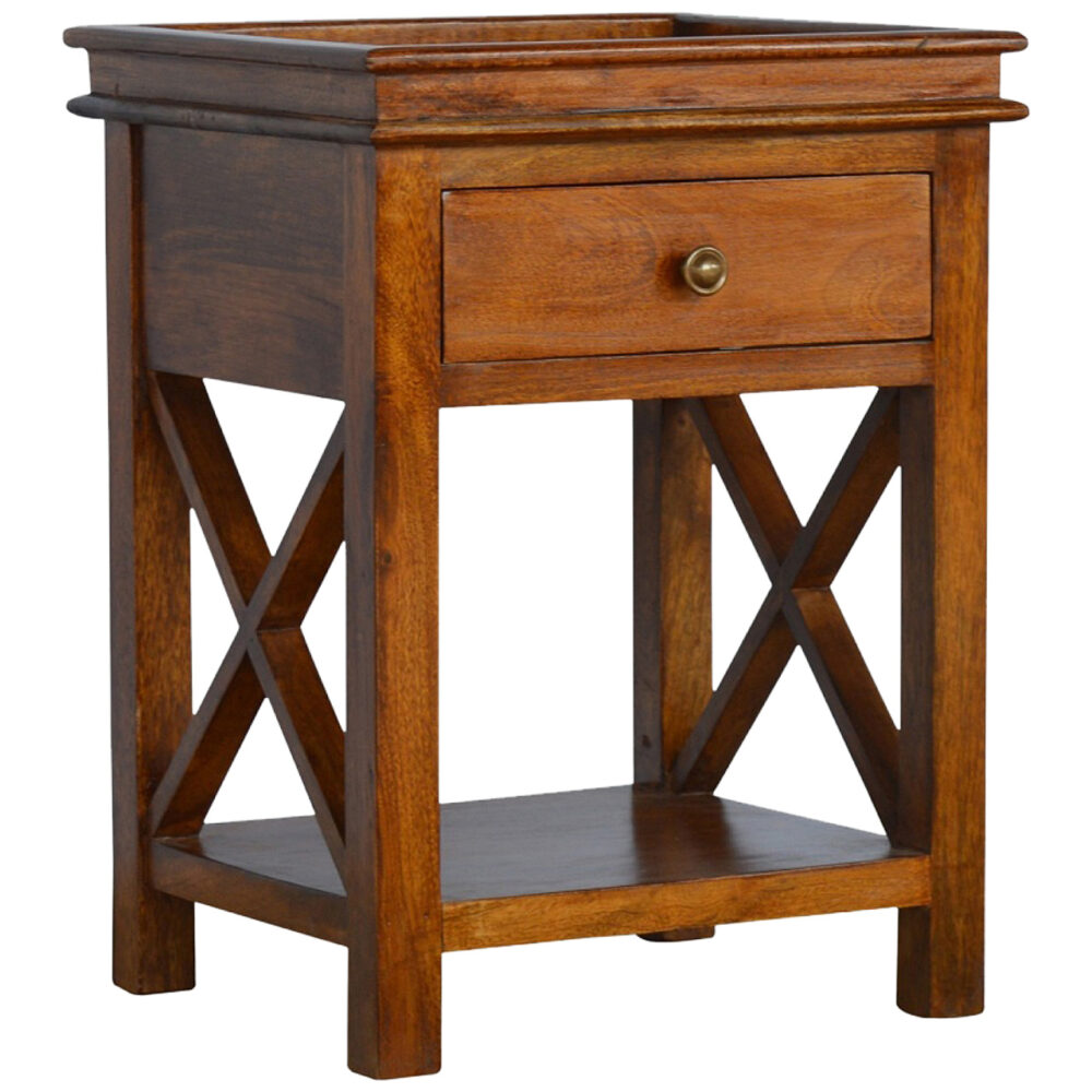 Solid Wood Criss-Cross End Table wholesalers