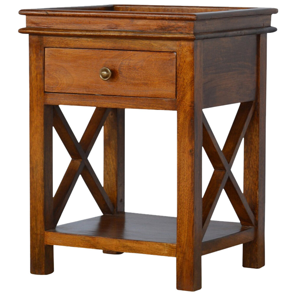 wholesale Solid Wood Criss-Cross End Table for resale