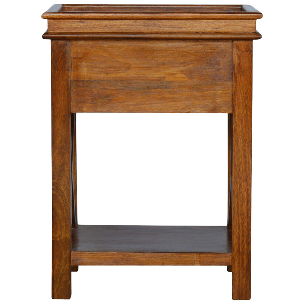 bulk Solid Wood Criss-Cross End Table for resale