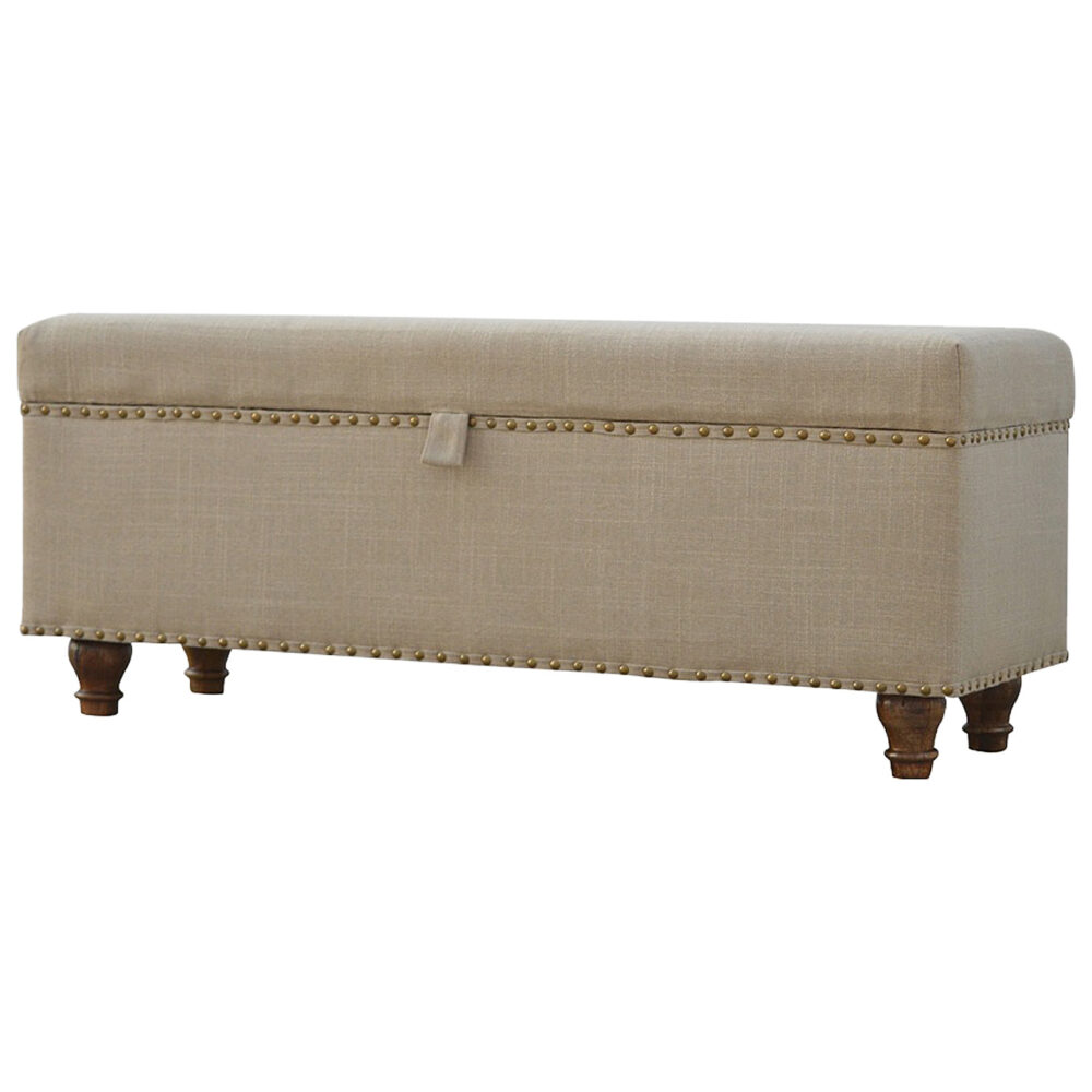 Studded Hallways Linen Lid-up Bench wholesalers