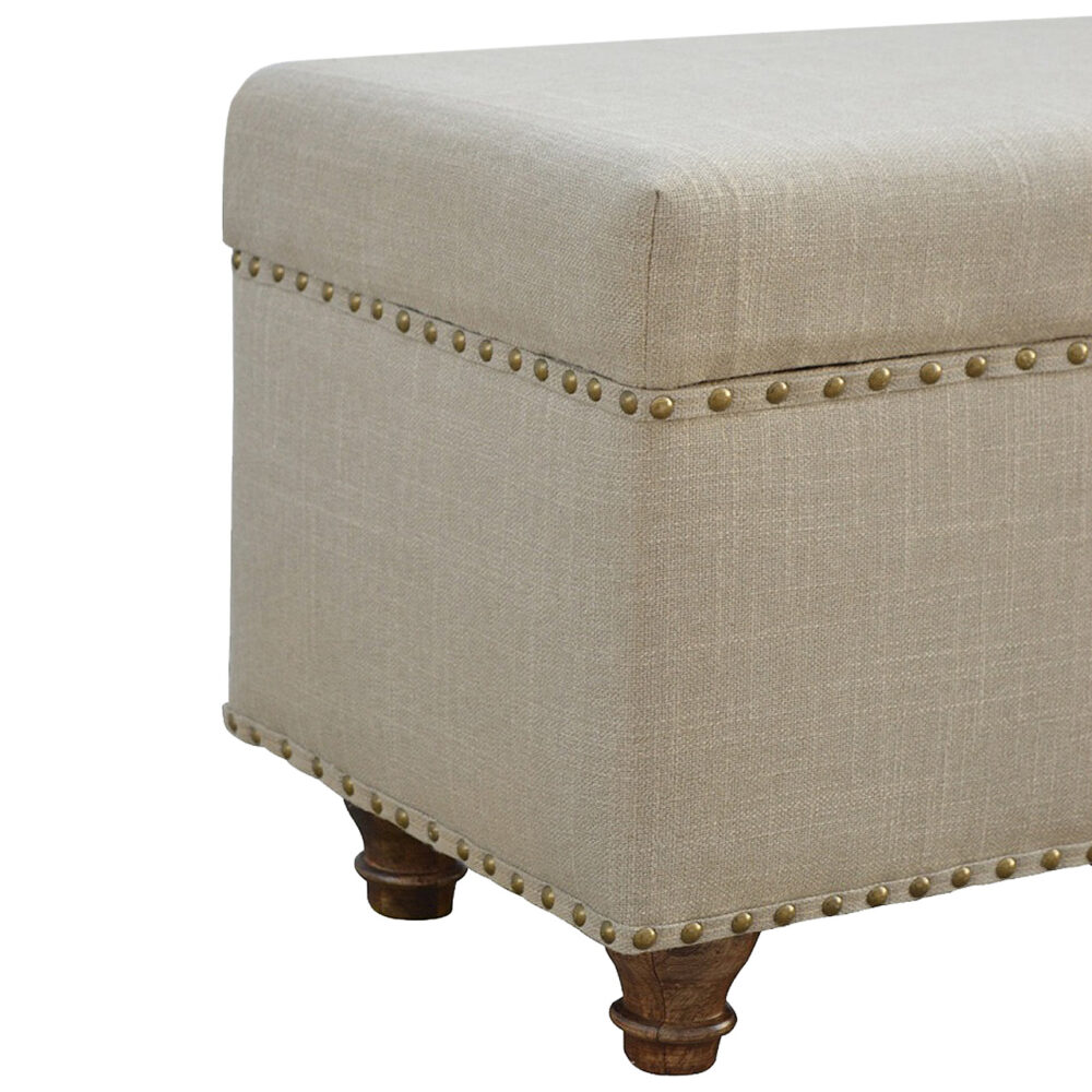 Studded Hallways Linen Lid-up Bench for reselling