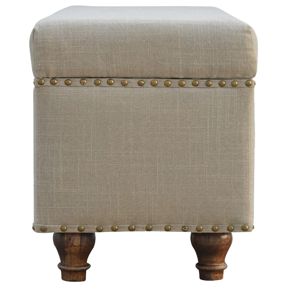 Studded Hallways Linen Lid-up Bench for wholesale