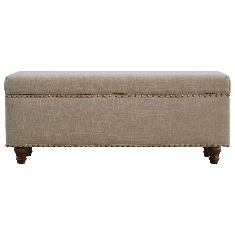 bulk Studded Hallways Linen Lid-up Bench for resale