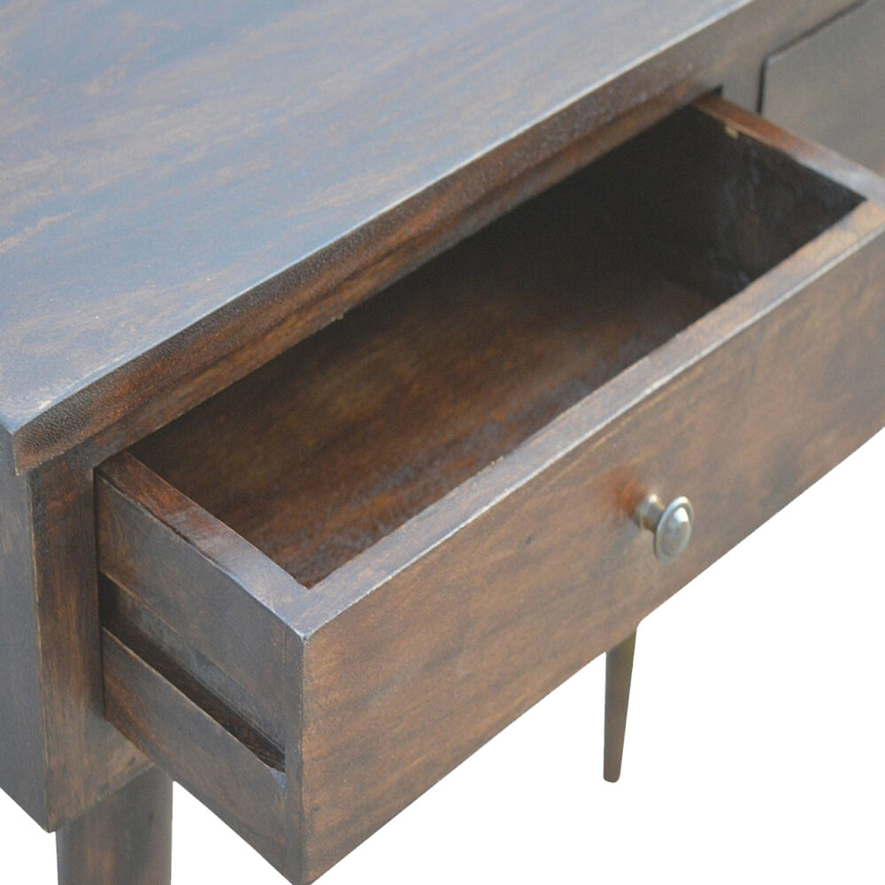 2 Drawer Walnut Hallway Console Table dropshipping