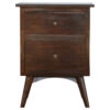 Walnut 2 Drawer Nordic Bedside for resale
