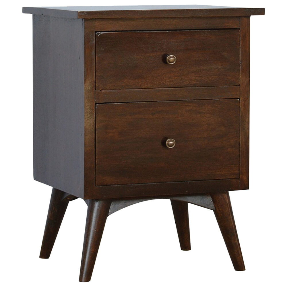 wholesale Walnut 2 Drawer Nordic Bedside for resale