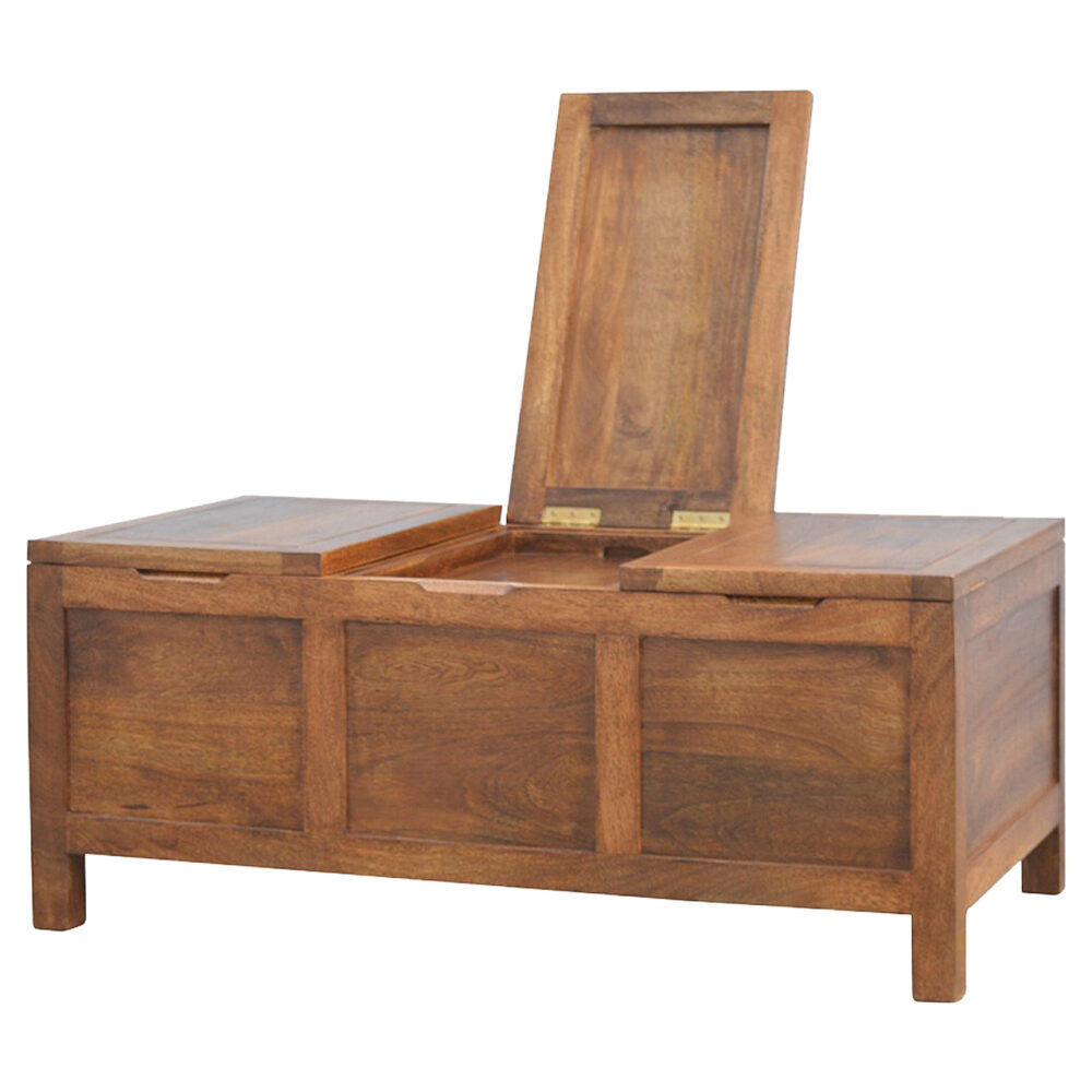 wholesale Solid Wood Oblong Tucker Table with 3 comparments and x6 Wine Holding Slots for resale