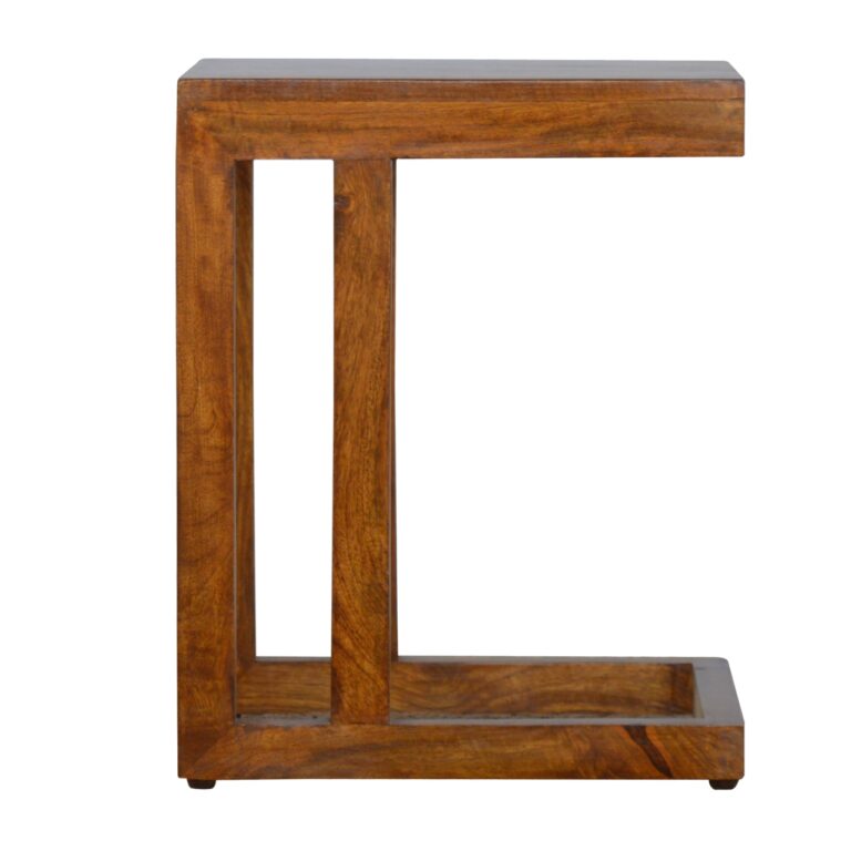 Chestnut Finish One-sided End Table for resale