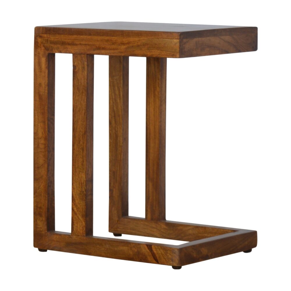 Chestnut Finish One-sided End Table dropshipping