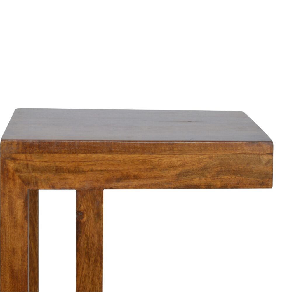 Chestnut Finish One-sided End Table for wholesale