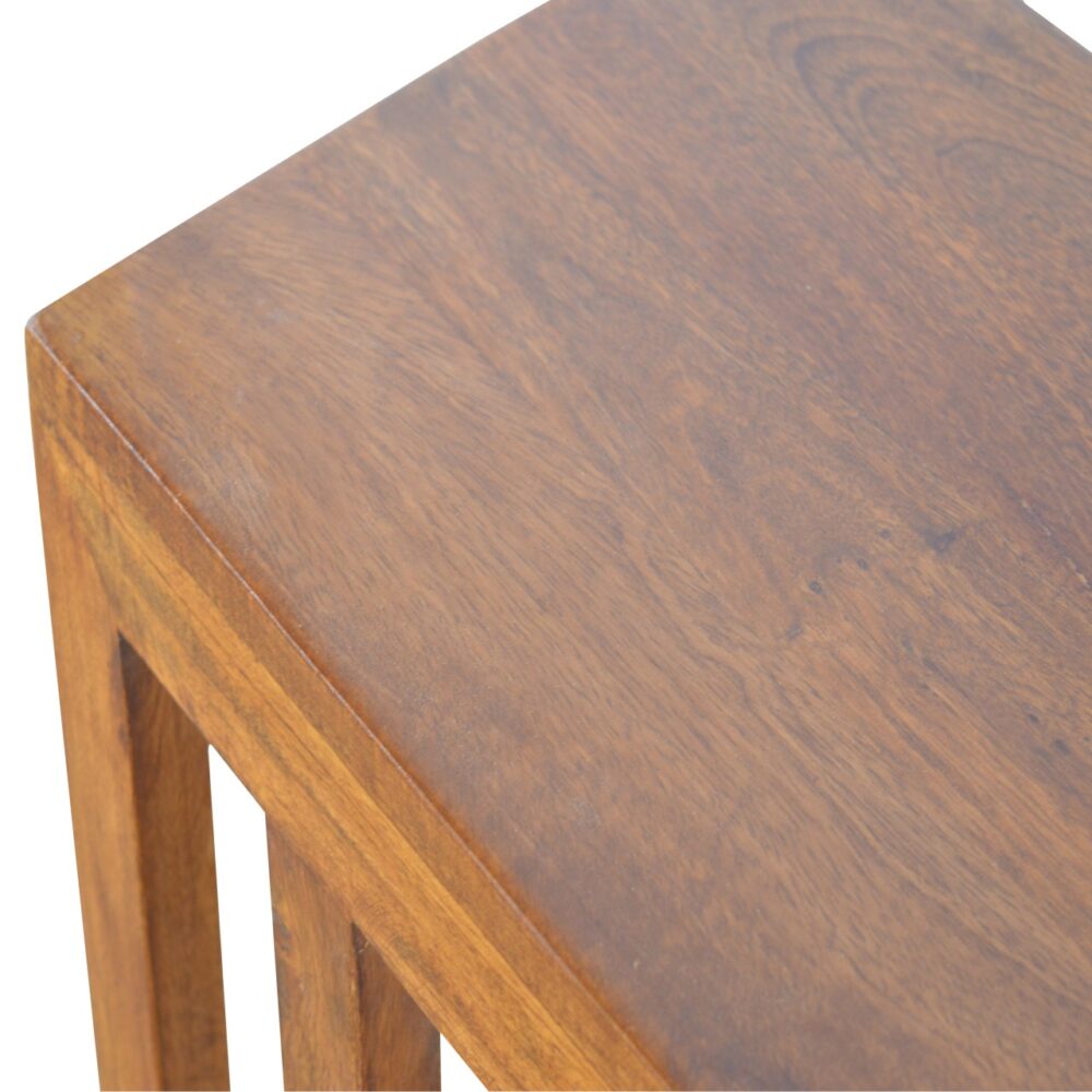 bulk Chestnut Finish One-sided End Table for resale