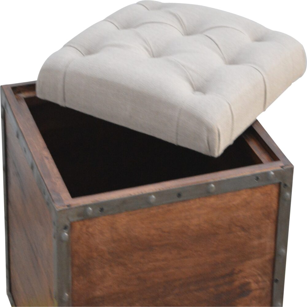 Country Style Box Storage Box With Padded Seat for resell