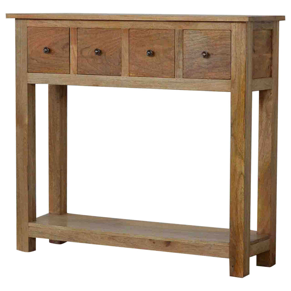 Country Style 4 Drawer Console Table dropshipping