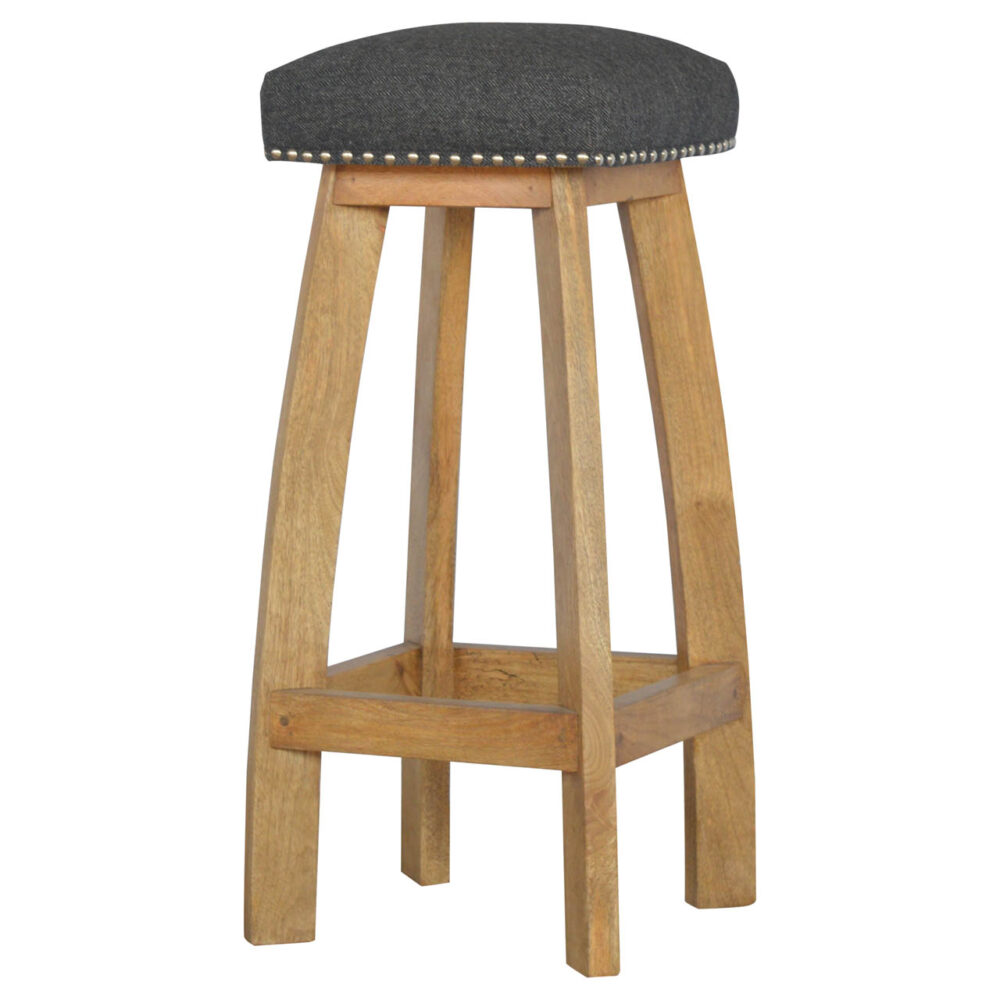 Black Tweed Studded Bar Stool wholesalers