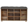 Multi Tweed 6 Slot Shoe Storage Bench for resale