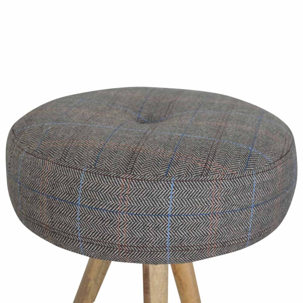 wholesale Tripod Stool with Tweed Seat Pad for resale