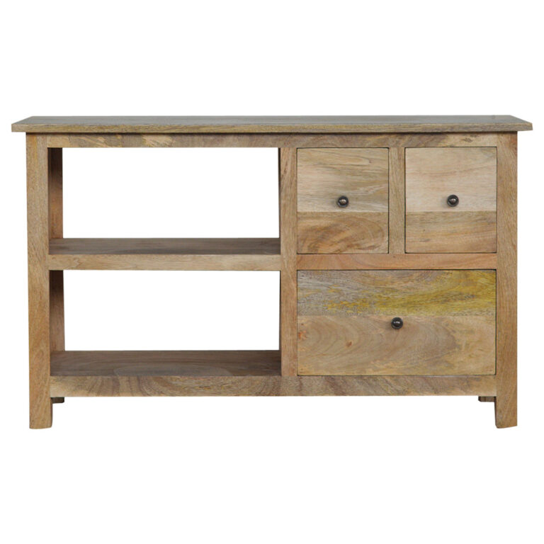 Country Style Media Unit with 3 Drawers for resale