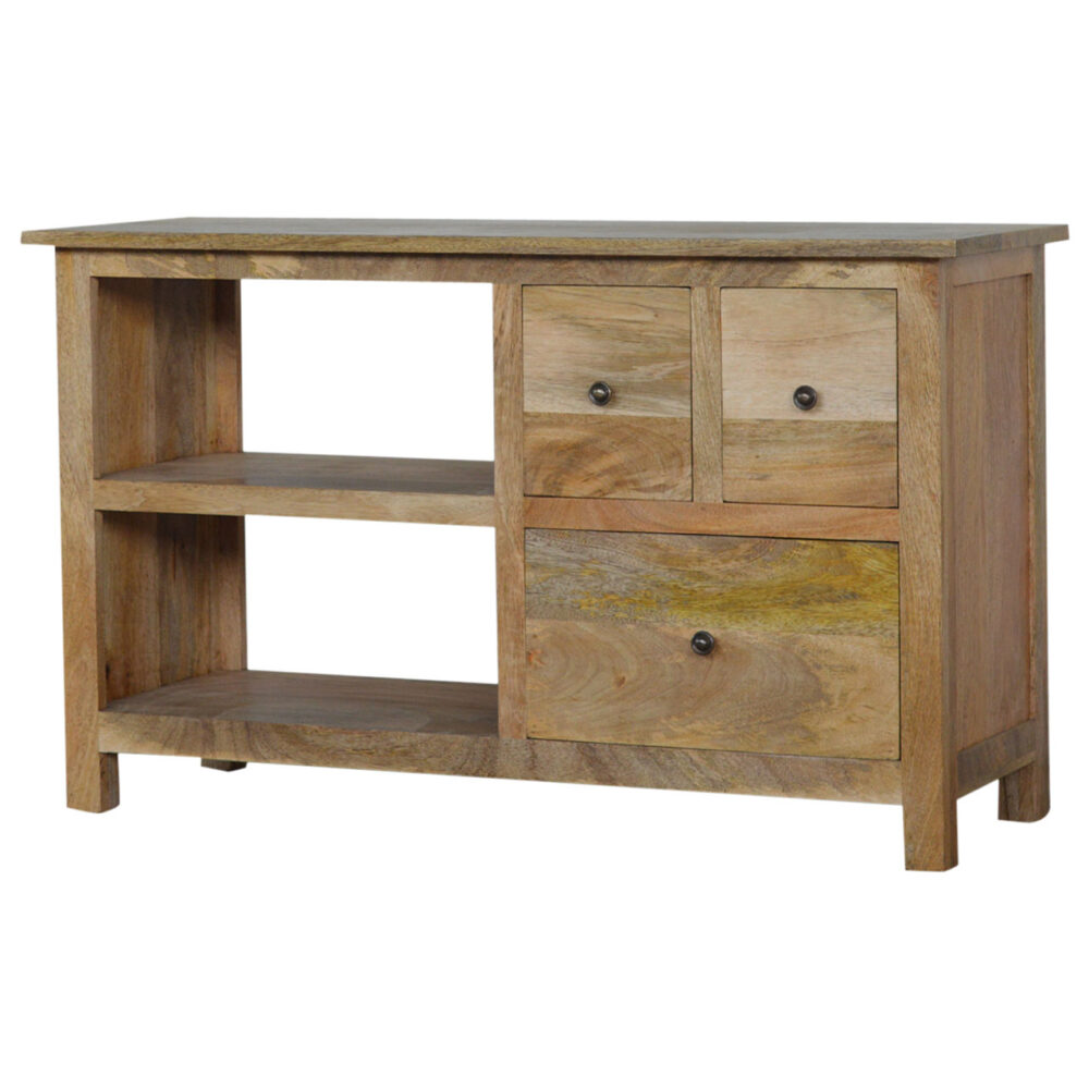 Country Style Media Unit with 3 Drawers wholesalers