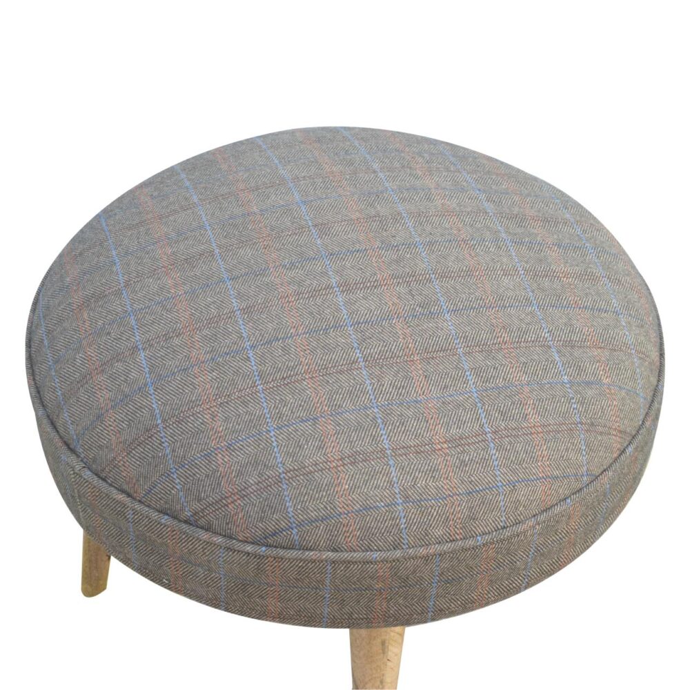 Multi Tweed Nordic Style Footstool dropshipping